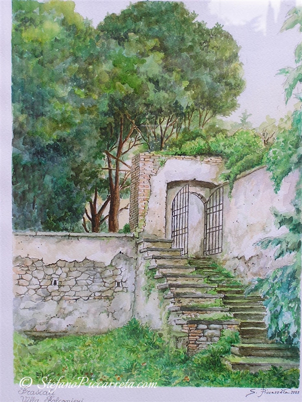Entrata del giardino di Villa Falconieri - Frascati